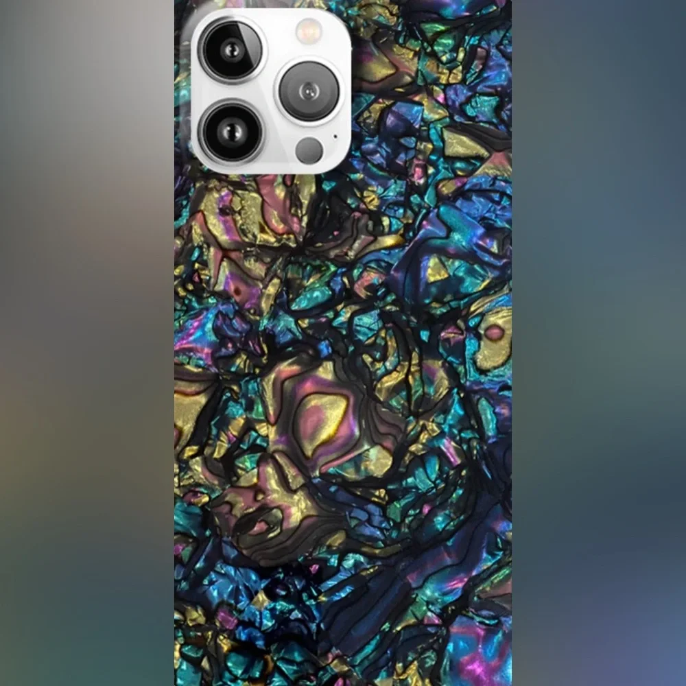 FLAUNT SQUARE® Abalone Shell iPhone Case